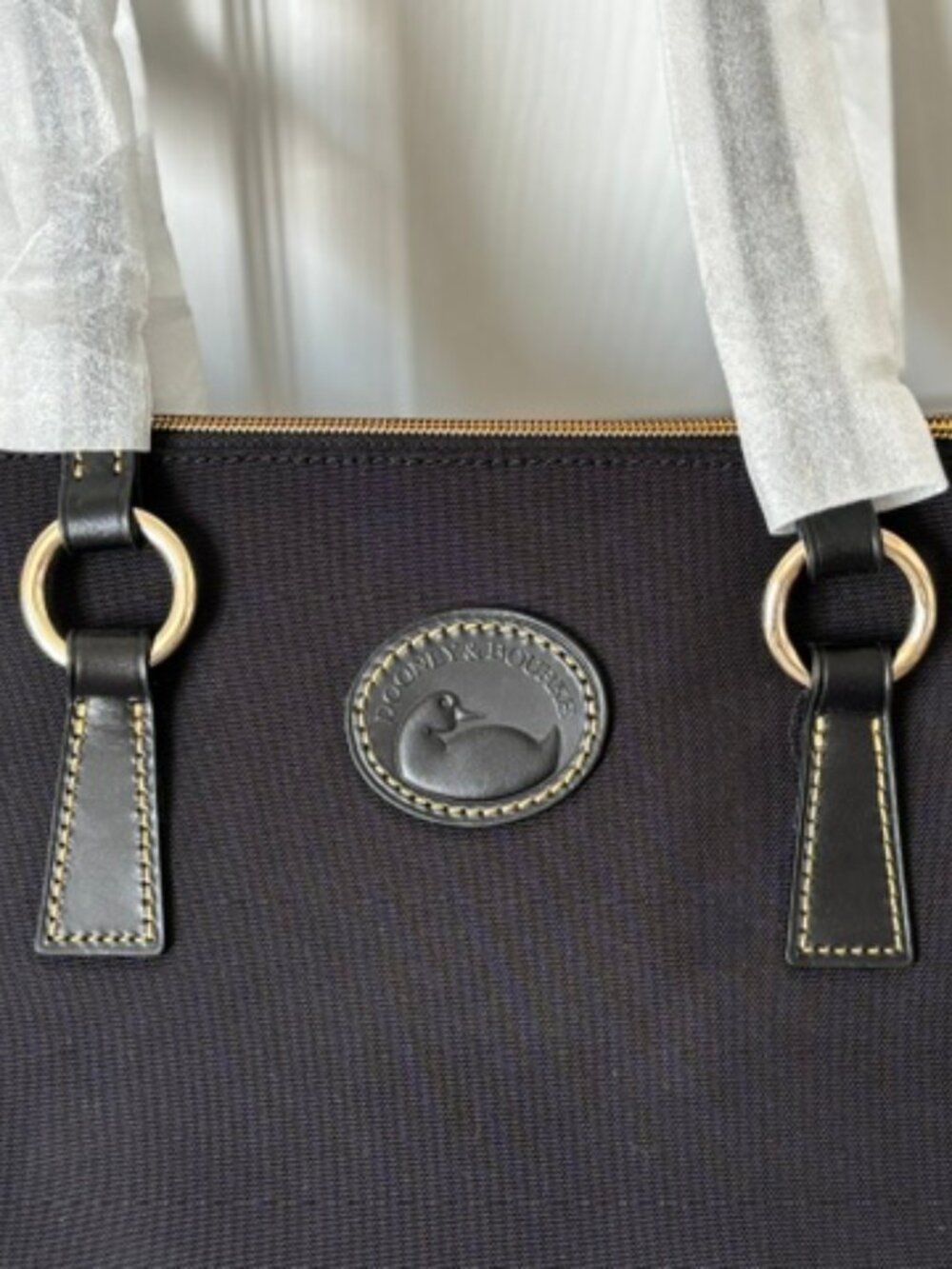 Dooney & Bourke Nylon Tobi Tote Bag Black - Picture 2 of 16